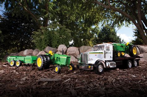 john deere big farm truck with skid steer|ERTL 1:16 John Deere Big Farm Construction Set.